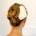 Bogo - Bridal Hair Piece -romantic Day Ivory..