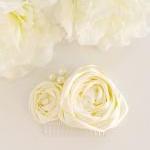 Bogo - Bridal Hair Piece -romantic Day Ivory..